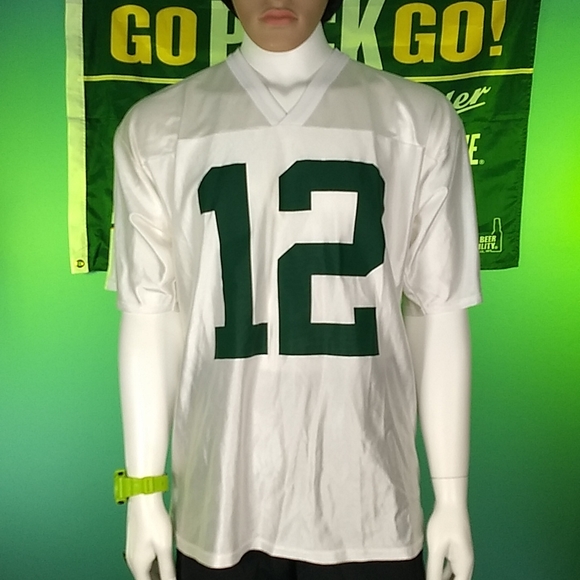 RETRO Aaron Rodgers #12 White NFL jersey, size L, Uncommon! - Picture 3 of 17